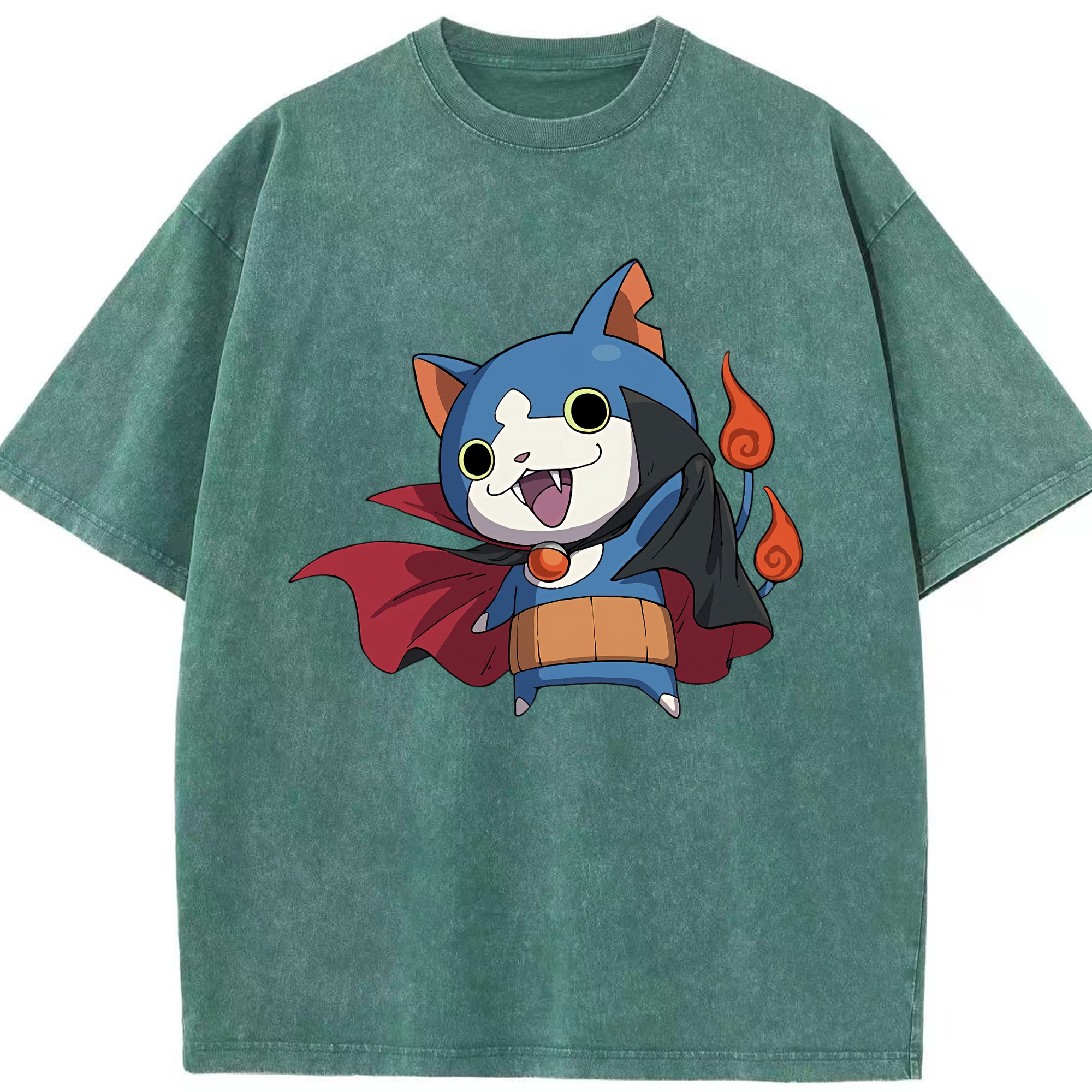 （画像用） 妖怪ウォッチ Yo-kai Watch 綿100% ヴィンテージ風 半袖Tシャツ（フロントプリント）
